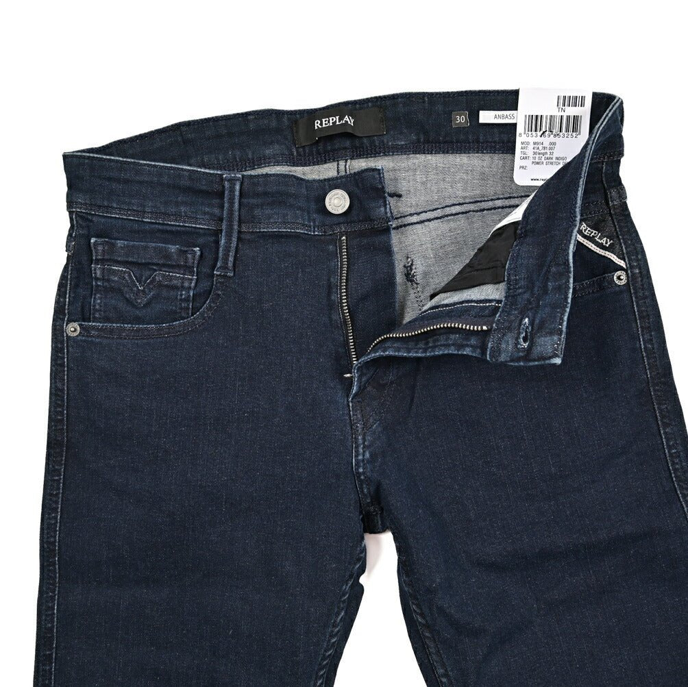 REPLAY ANBASS パワーストレッチデニム スリムフィットジーンズ / M914｜429562-W30-L32｜GUARDAROBA MILANO OFFICIAL STORE
