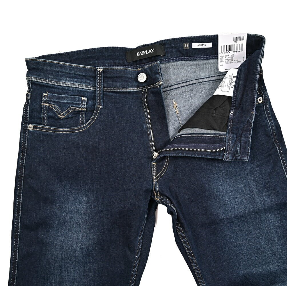 REPLAY ANBASS パワーストレッチデニム スリムフィットジーンズ / M914｜429566-W32-L30｜GUARDAROBA MILANO OFFICIAL STORE