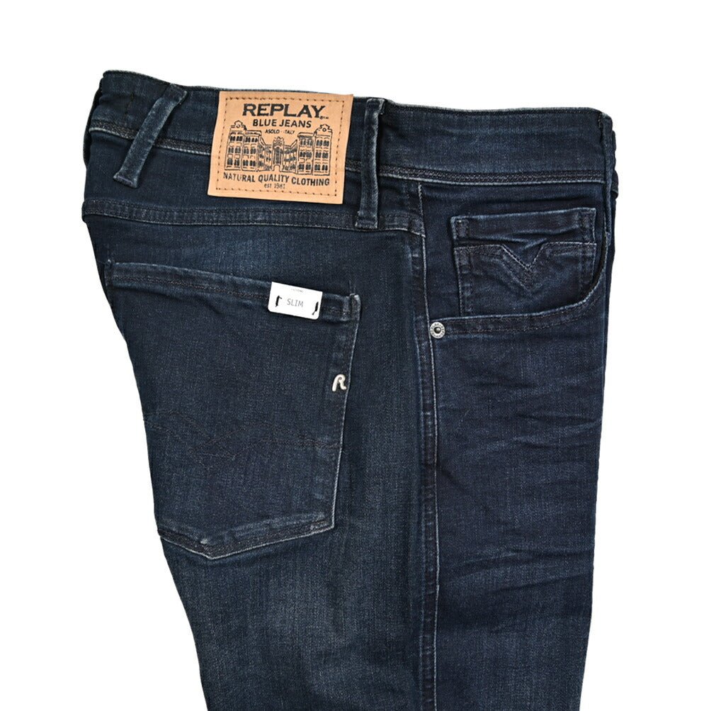 REPLAY ANBASS パワーストレッチデニム スリムフィットジーンズ / M914｜429568-W32-L30｜GUARDAROBA MILANO OFFICIAL STORE
