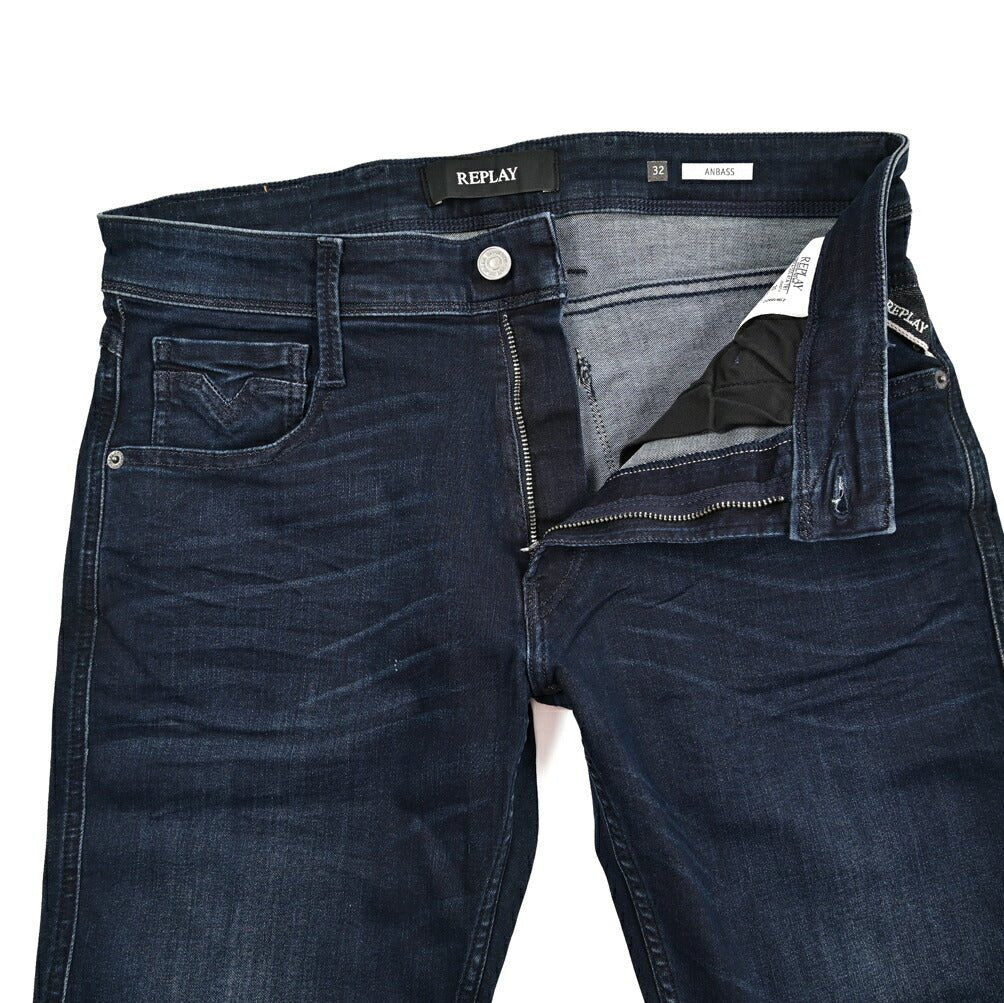 REPLAY ANBASS パワーストレッチデニム スリムフィットジーンズ / M914｜429568-W32-L30｜GUARDAROBA MILANO OFFICIAL STORE
