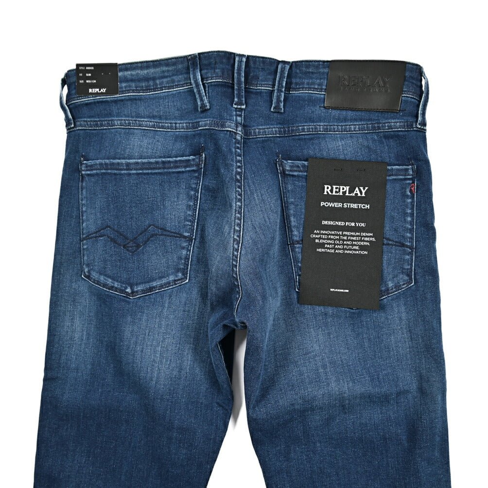 秋冬先行セール｜REPLAY ANBASS ストレッチデニム スリムフィットジーンズ / M914D｜429390-W33-L34｜GUARDAROBA MILANO OFFICIAL STORE