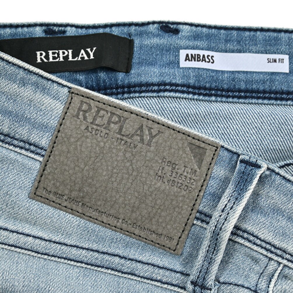 秋冬先行セール｜REPLAY ANBASS ストレッチデニム スリムフィットジーンズ / M914Y｜427171-W27-L30｜GUARDAROBA MILANO OFFICIAL STORE