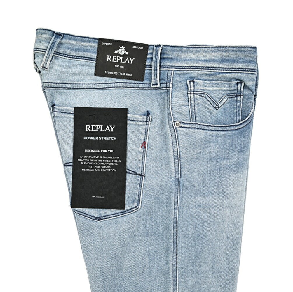 秋冬先行セール｜REPLAY ANBASS ストレッチデニム スリムフィットジーンズ / M914Y｜427222-W29-L32｜GUARDAROBA MILANO OFFICIAL STORE