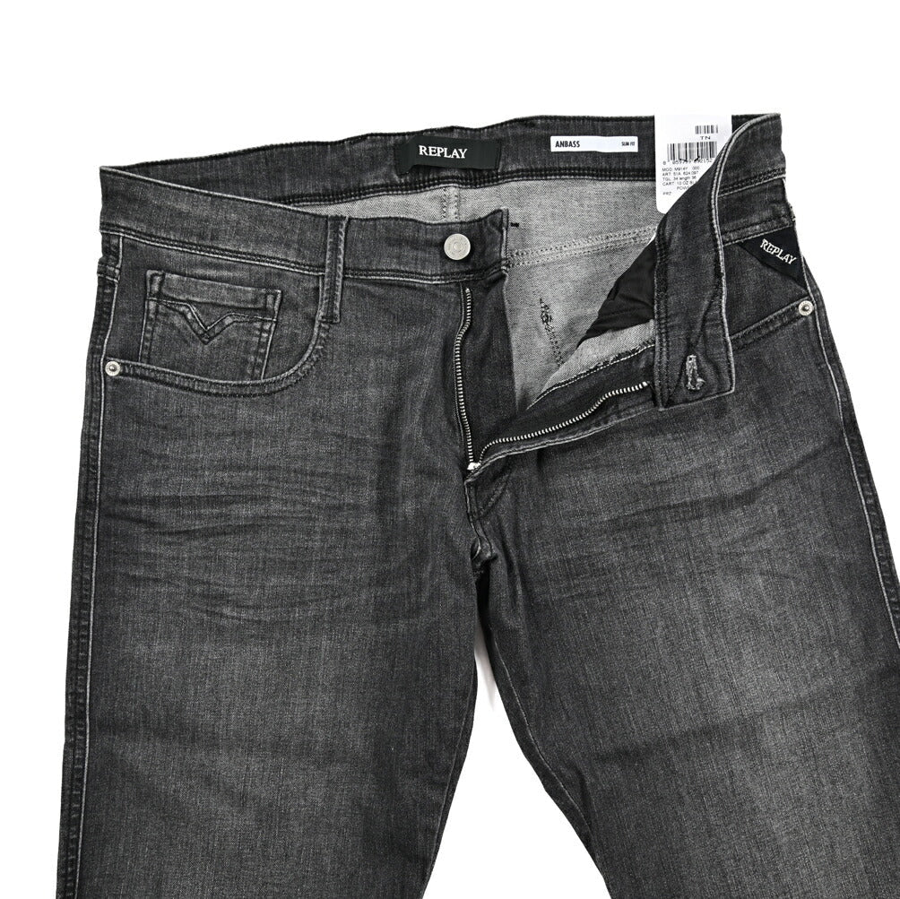 REPLAY ANBASS ストレッチデニム スリムフィットジーンズ / M914Y｜428616-W32-L36｜GUARDAROBA MILANO OFFICIAL STORE