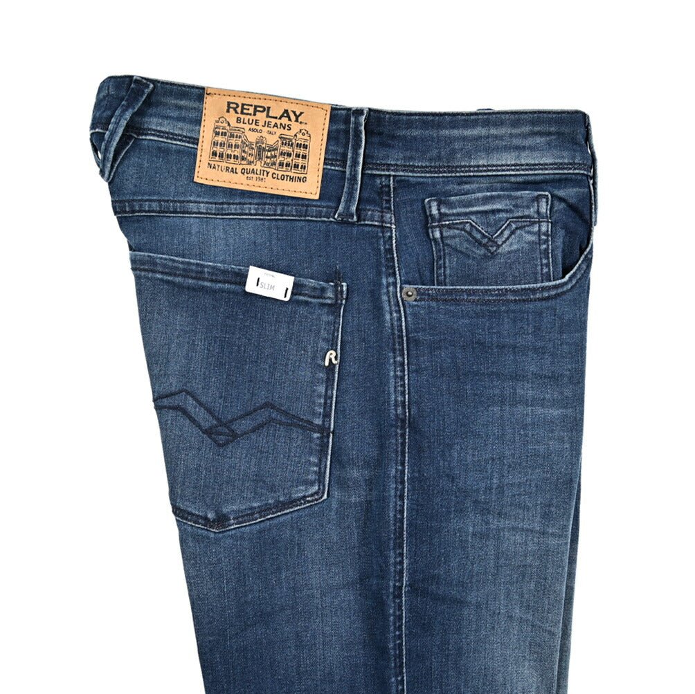 REPLAY ANBASS ストレッチデニム スリムフィットジーンズ / M914Y｜428632-W33-L32｜GUARDAROBA MILANO OFFICIAL STORE