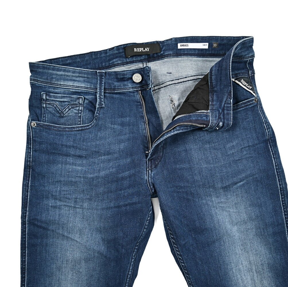 REPLAY ANBASS ストレッチデニム スリムフィットジーンズ / M914Y｜428632-W33-L32｜GUARDAROBA MILANO OFFICIAL STORE
