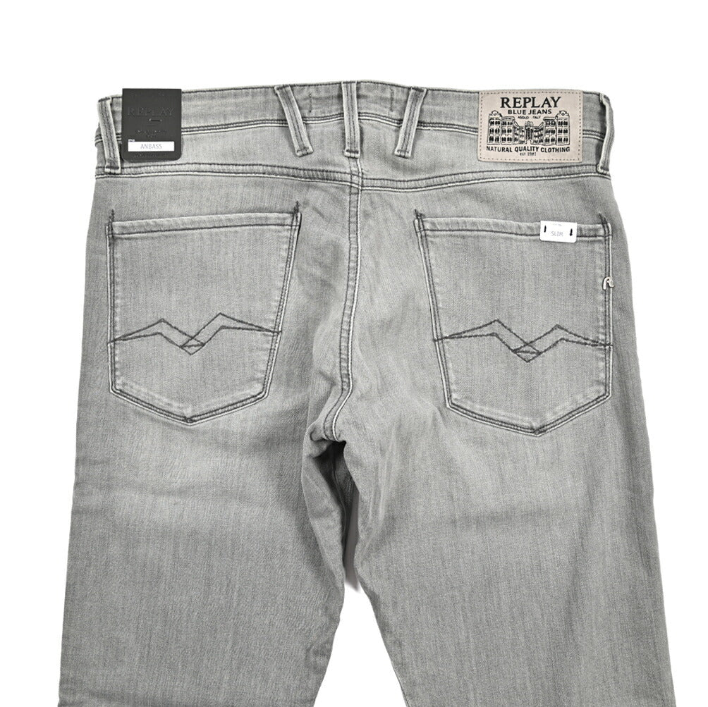 秋冬先行セール｜REPLAY ANBASS ストレッチデニム スリムフィットジーンズ / M914Y｜428667-W32-L32｜GUARDAROBA MILANO OFFICIAL STORE
