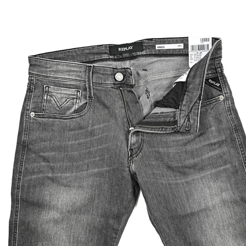 REPLAY ANBASS ストレッチデニム スリムフィットジーンズ / M914Y｜428728-W31-L32｜GUARDAROBA MILANO OFFICIAL STORE