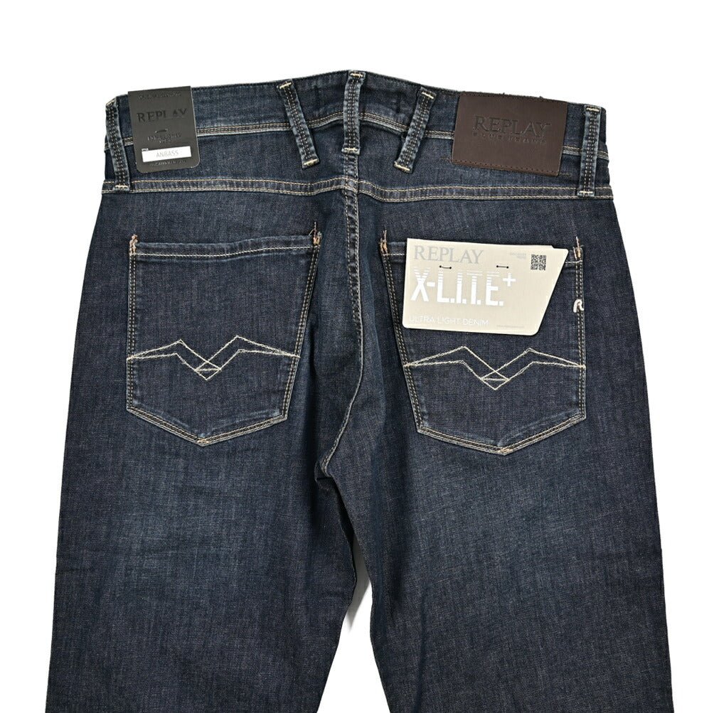 REPLAY ANBASS ライトオンスデニム スリムフィットジーンズ / M914Y｜429271-W30-L30｜GUARDAROBA MILANO OFFICIAL STORE