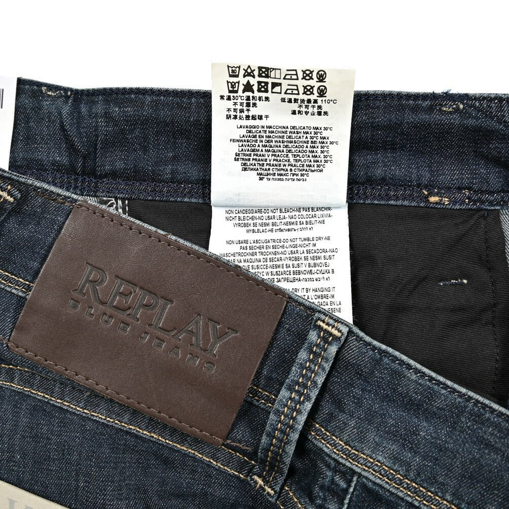 REPLAY ANBASS ライトオンスデニム スリムフィットジーンズ / M914Y｜429271-W30-L30｜GUARDAROBA MILANO OFFICIAL STORE
