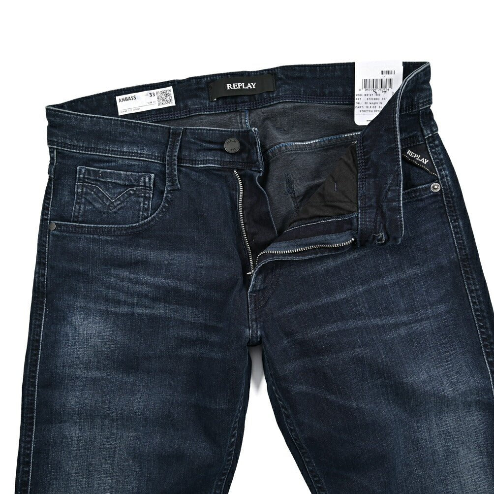 REPLAY ANBASS ストレッチデニム スリムフィットジーンズ / M914Y｜429359-W33-L32｜GUARDAROBA MILANO OFFICIAL STORE