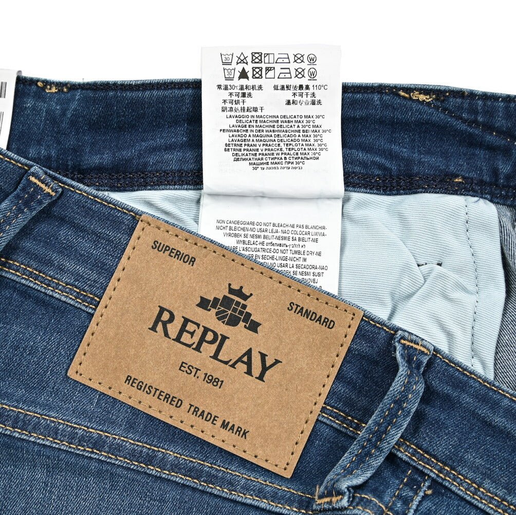 秋冬先行セール｜REPLAY ANBASS ストレッチデニム スリムフィットジーンズ / M914Y｜429381-W32-L32｜GUARDAROBA MILANO OFFICIAL STORE