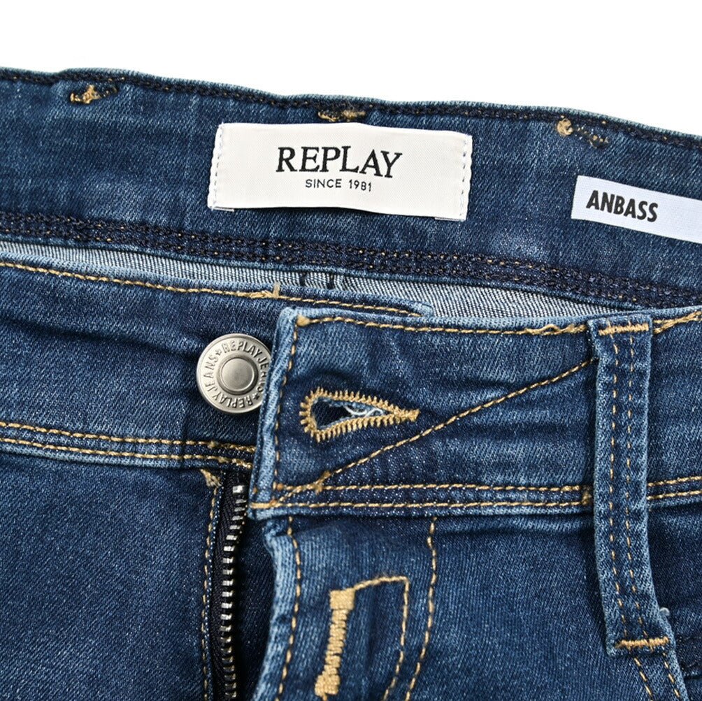 秋冬先行セール｜REPLAY ANBASS ストレッチデニム スリムフィットジーンズ / M914Y｜429381-W32-L32｜GUARDAROBA MILANO OFFICIAL STORE