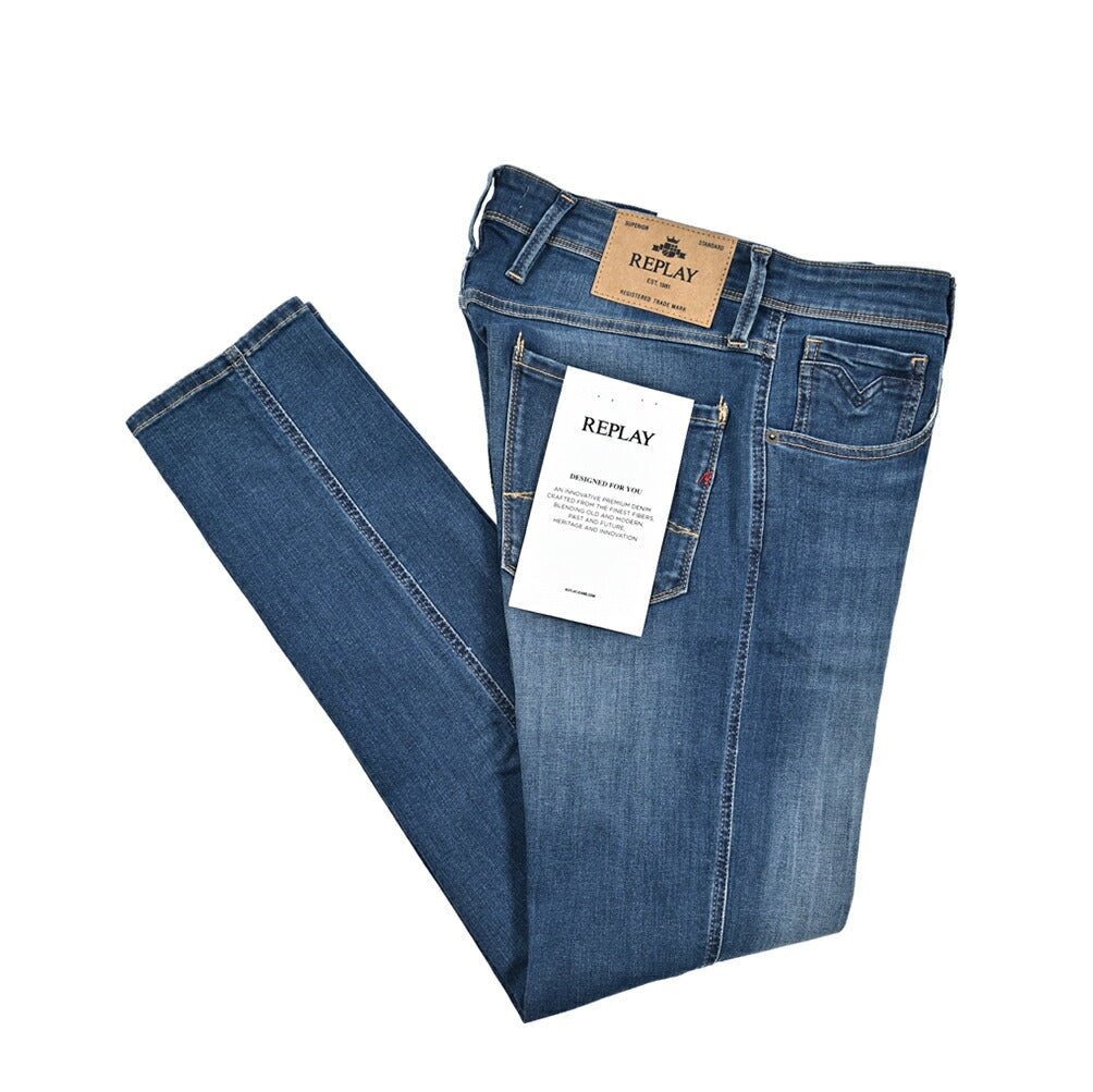 秋冬先行セール｜REPLAY ANBASS ストレッチデニム スリムフィットジーンズ / M914Y｜429381-W32-L32｜GUARDAROBA MILANO OFFICIAL STORE