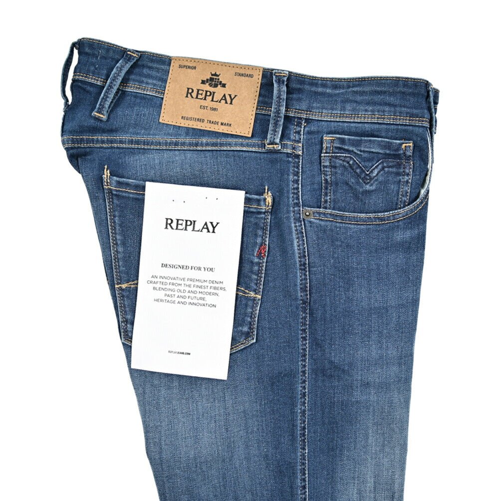 秋冬先行セール｜REPLAY ANBASS ストレッチデニム スリムフィットジーンズ / M914Y｜429381-W32-L32｜GUARDAROBA MILANO OFFICIAL STORE