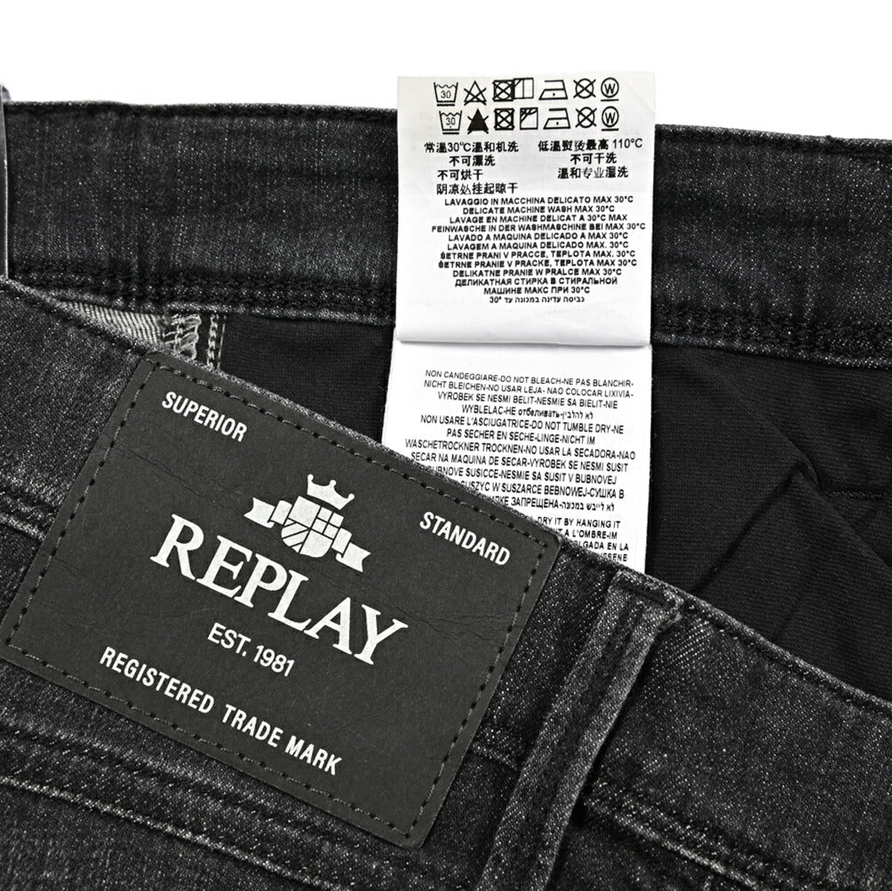 REPLAY ANBASS パワーストレッチデニム スリムフィットジーンズ / M914Y｜429420｜GUARDAROBA MILANO OFFICIAL STORE