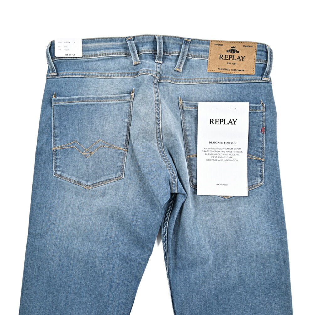 秋冬先行セール｜REPLAY ANBASS ストレッチデニム スリムフィットジーンズ / MA914Y｜429374-W32-L32｜GUARDAROBA MILANO OFFICIAL STORE