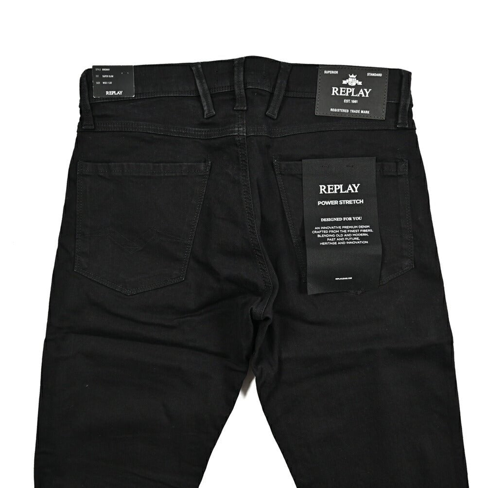 REPLAY BRONNY パワーストレッチデニム スキニージーンズ / MA934｜429419｜GUARDAROBA MILANO OFFICIAL STORE