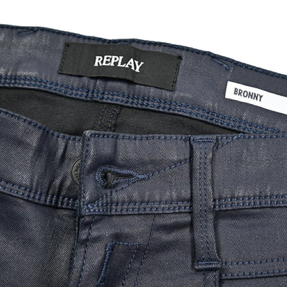 秋冬先行セール｜REPLAY BRONNY コーティングデニム スーパースリムフィットストレッチジーンズ / MA934E｜429088-W28-L32｜GUARDAROBA MILANO OFFICIAL STORE