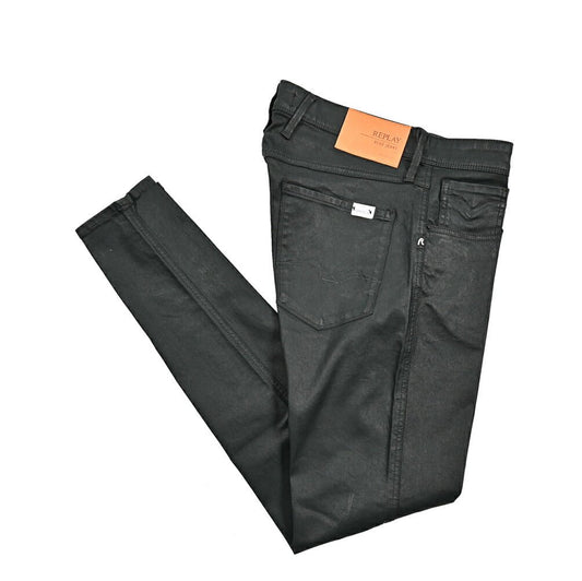 秋冬先行セール｜REPLAY BRONNY コーティングデニム スーパースリムフィットストレッチジーンズ / MA934O｜429082-W32-L32｜GUARDAROBA MILANO OFFICIAL STORE