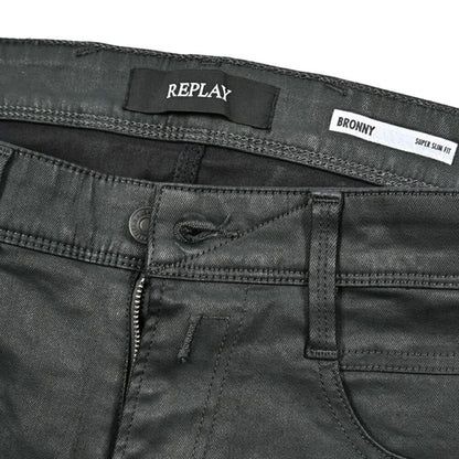 秋冬先行セール｜REPLAY BRONNY コーティングデニム スーパースリムフィットストレッチジーンズ / MA934O｜429082-W32-L32｜GUARDAROBA MILANO OFFICIAL STORE