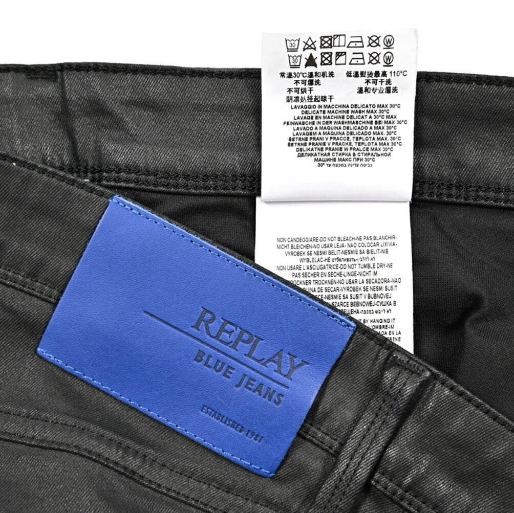 秋冬先行セール｜REPLAY BRONNY コーティングデニム スーパースリムフィットストレッチジーンズ / MA934O｜429086-W38-L30｜GUARDAROBA MILANO OFFICIAL STORE