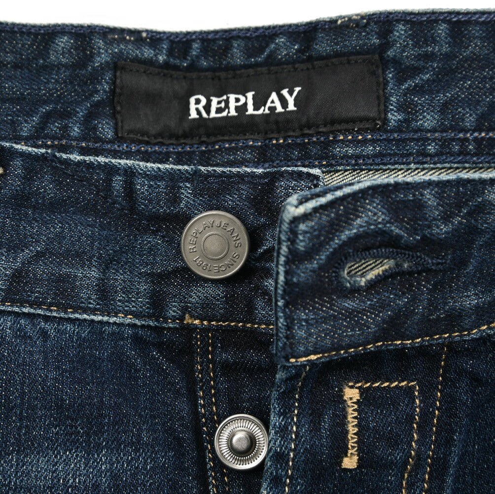 REPLAY GROVER コットン100%デニム ストレートフィットジーンズ / MA972｜429404｜GUARDAROBA MILANO OFFICIAL STORE