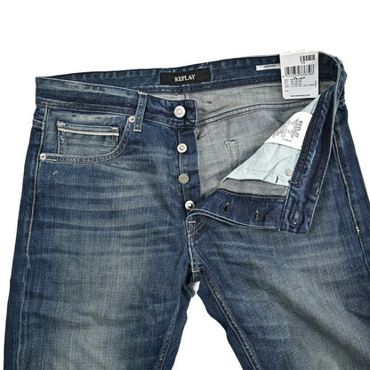 REPLAY GROVER コットン100%デニム ストレートフィットジーンズ / MA972｜429427｜GUARDAROBA MILANO OFFICIAL STORE