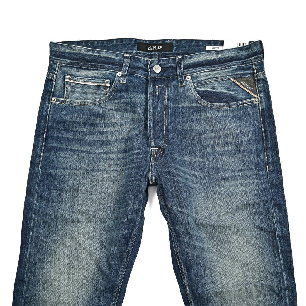 REPLAY GROVER コットン100%デニム ストレートフィットジーンズ / MA972｜429427｜GUARDAROBA MILANO OFFICIAL STORE