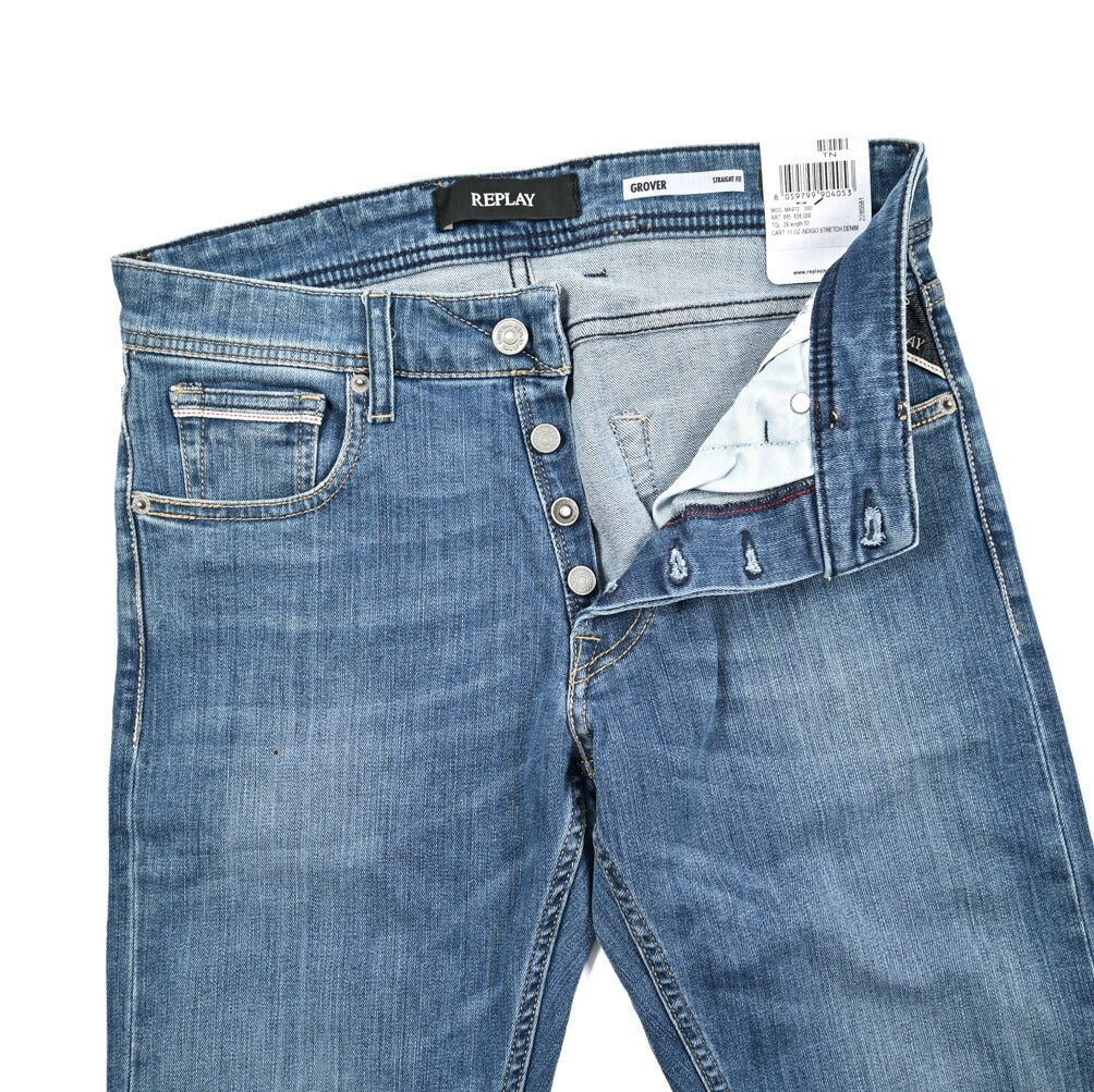 REPLAY GROVER ストレッチデニム ストレートフィットジーンズ / M972｜429161-W29-L32｜GUARDAROBA MILANO OFFICIAL STORE