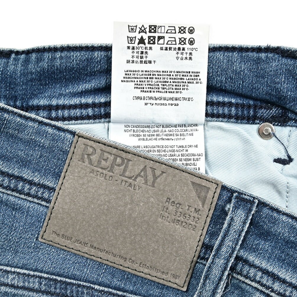 REPLAY GROVER ストレッチデニム ストレートフィットジーンズ / M972Z｜429361-W32-L30｜GUARDAROBA MILANO OFFICIAL STORE