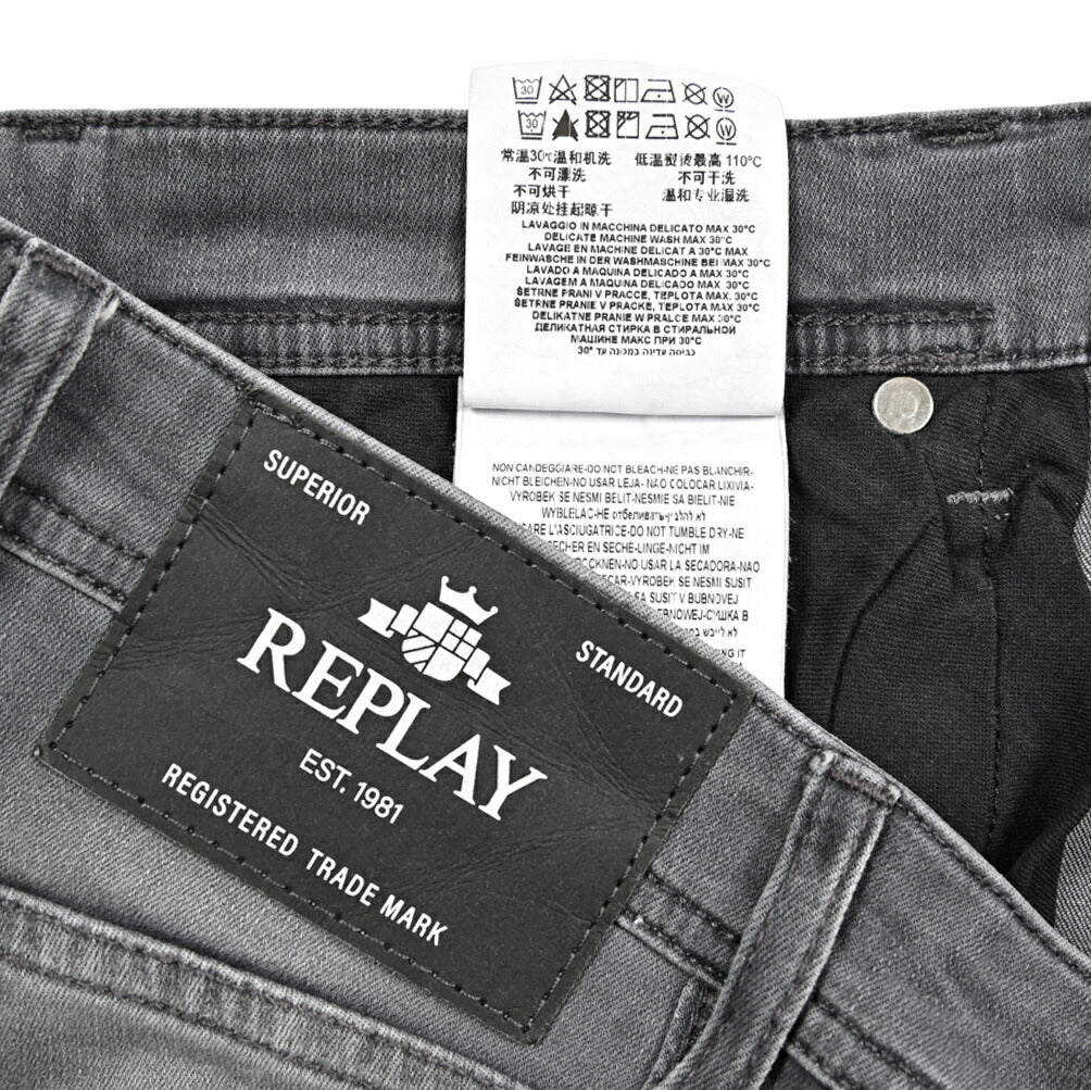 秋冬先行セール｜REPLAY GROVER ストレッチデニム ストレートフィットジーンズ / MA972｜427013-W28-L32｜GUARDAROBA MILANO OFFICIAL STORE