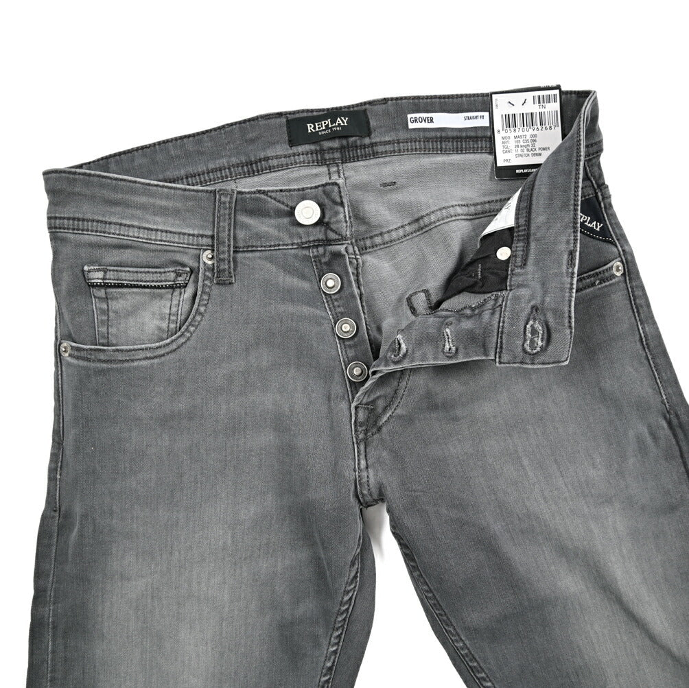 秋冬先行セール｜REPLAY GROVER ストレッチデニム ストレートフィットジーンズ / MA972｜427013-W28-L32｜GUARDAROBA MILANO OFFICIAL STORE