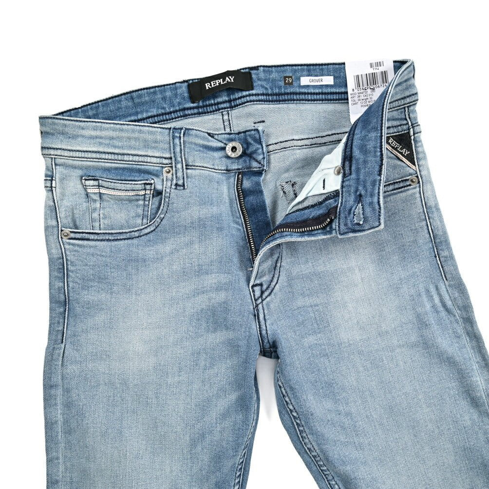 秋冬先行セール｜REPLAY GROVER ストレッチデニム ストレートフィットジーンズ / MA972｜427191-W29-L30｜GUARDAROBA MILANO OFFICIAL STORE