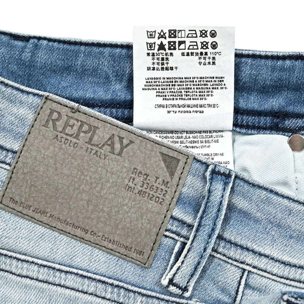 秋冬先行セール｜REPLAY GROVER ストレッチデニム ストレートフィットジーンズ / MA972｜427191-W29-L30｜GUARDAROBA MILANO OFFICIAL STORE