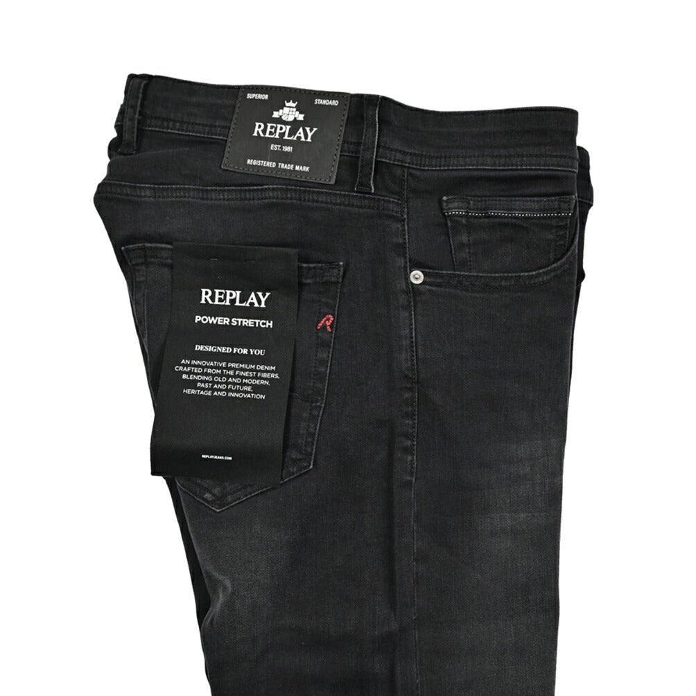 REPLAY GROVER パワーストレッチデニム ストレートフィットジーンズ / MA972｜429417｜GUARDAROBA MILANO OFFICIAL STORE