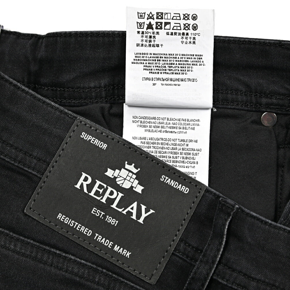 REPLAY GROVER パワーストレッチデニム ストレートフィットジーンズ / MA972｜429417｜GUARDAROBA MILANO OFFICIAL STORE