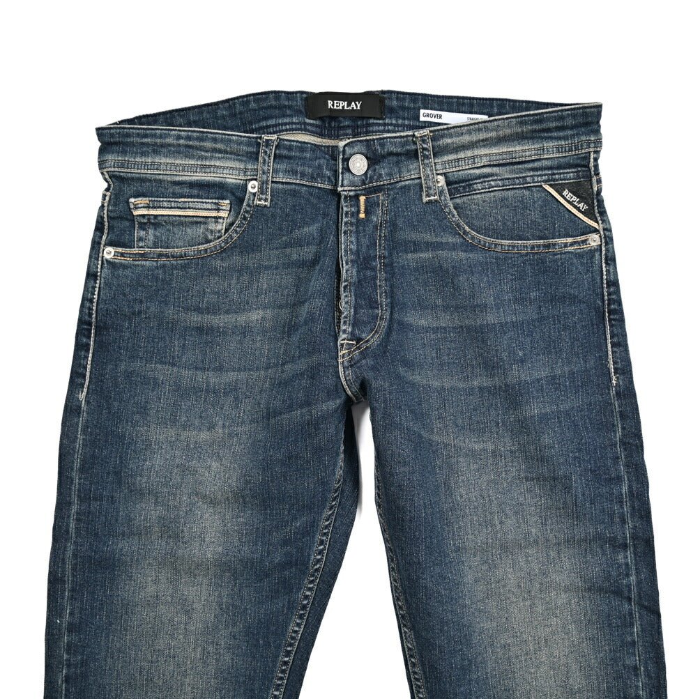 REPLAY GROVER パワーストレッチデニム ストレートフィットジーンズ / MA972｜429528｜GUARDAROBA MILANO OFFICIAL STORE