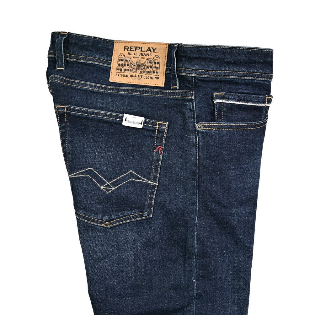 REPLAY GROVER パワーストレッチデニム ストレートフィットジーンズ / MA972｜429576｜GUARDAROBA MILANO OFFICIAL STORE