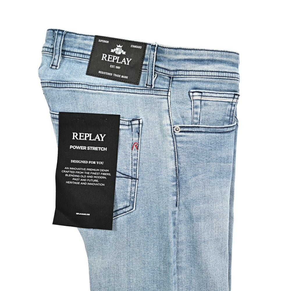 秋冬先行セール｜REPLAY GROVER ストレッチデニム ストレートフィットジーンズ / MA972Z｜427205-W29-L30｜GUARDAROBA MILANO OFFICIAL STORE