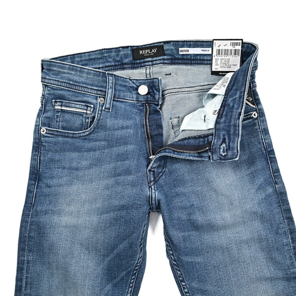 REPLAY GROVER ストレッチデニム ストレートフィットジーンズ / MA972Z｜429157-W29-L30｜GUARDAROBA MILANO OFFICIAL STORE