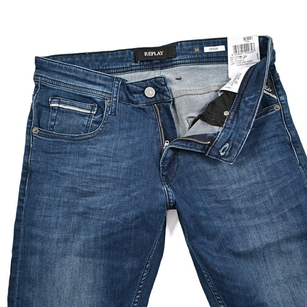 REPLAY GROVER ストレッチデニム ストレートフィットジーンズ / MA972Z｜429337-W30-L30｜GUARDAROBA MILANO OFFICIAL STORE