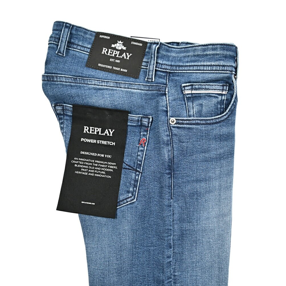 REPLAY GROVER ストレッチデニム ストレートフィットジーンズ / MA972Z｜429346-W31-L30｜GUARDAROBA MILANO OFFICIAL STORE