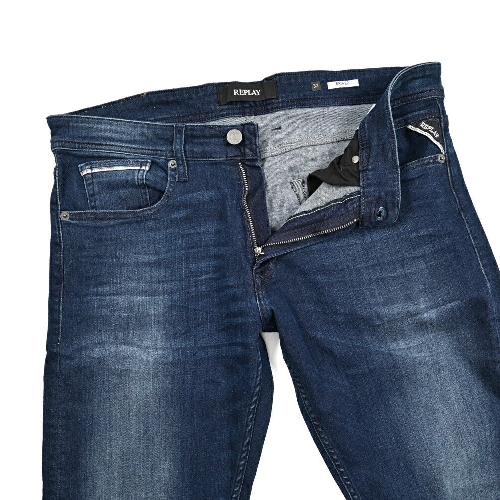 秋冬先行セール｜REPLAY GROVER ストレッチデニム ストレートフィットジーンズ / MA972Z｜429396-W32-L30｜GUARDAROBA MILANO OFFICIAL STORE