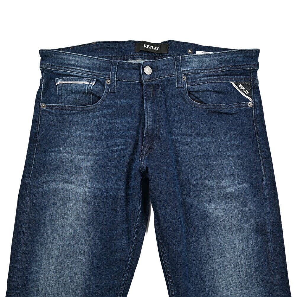 秋冬先行セール｜REPLAY GROVER ストレッチデニム ストレートフィットジーンズ / MA972Z｜429396-W32-L30｜GUARDAROBA MILANO OFFICIAL STORE