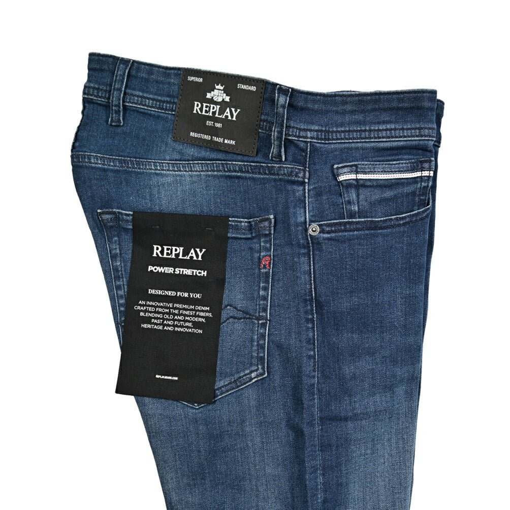 REPLAY GROVER パワーストレッチデニム ストレートフィットジーンズ / MA972Z｜429416｜GUARDAROBA MILANO OFFICIAL STORE