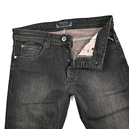 秋冬先行セール｜REPLAY LANNY ストレッチデニム リラックステーパードジーンズ / M1018｜428663-W30-L32｜GUARDAROBA MILANO OFFICIAL STORE