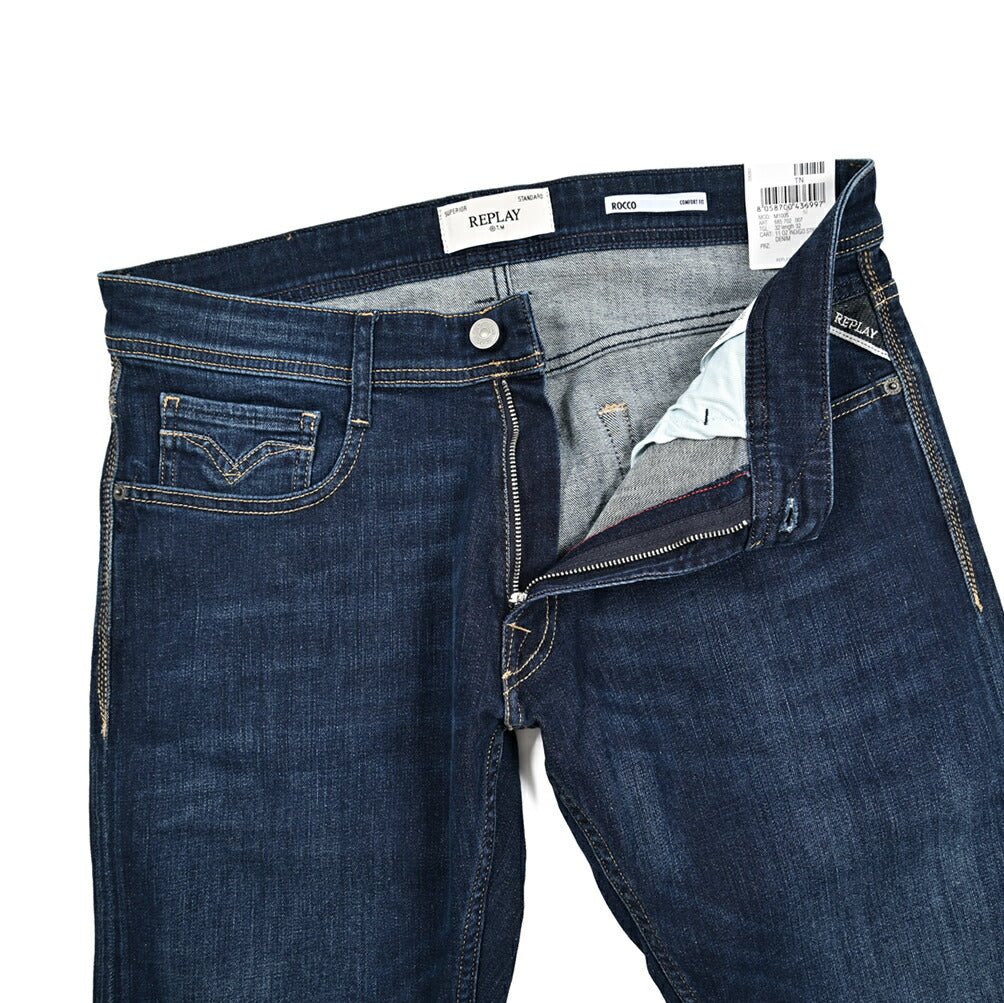 秋冬先行セール｜REPLAY ROCCO ストレッチデニム コンフォートフィットジーンズ / M1005｜429378-W32-L32｜GUARDAROBA MILANO OFFICIAL STORE