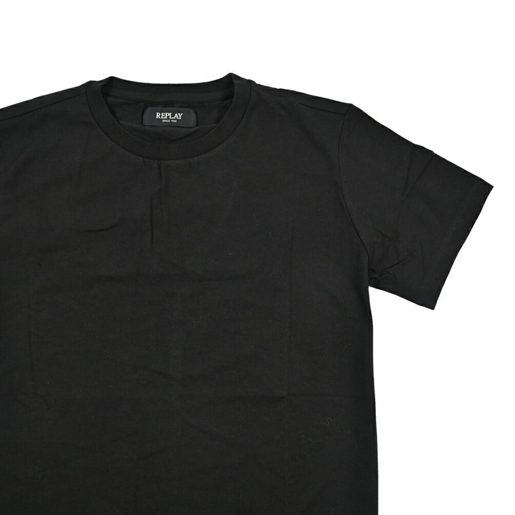 REPLAY ストレッチコットン 半袖Tシャツ ブラック M | GUARDAROBA MILANO OFFICIAL STORE