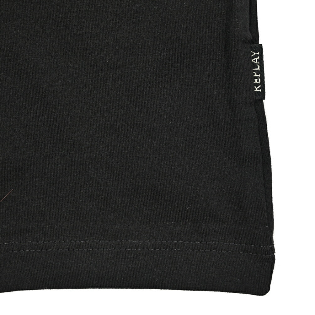 REPLAY ストレッチコットン 半袖Tシャツ ブラック M | GUARDAROBA MILANO OFFICIAL STORE